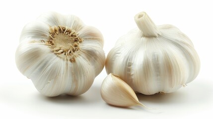 Obraz premium Fresh organic garlic. A healthy addition to any meal.