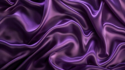 Obraz premium rich violet wrinkled satin silk cloth texture background