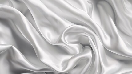 Obraz premium white wrinkled satin silk cloth texture background