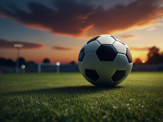 Soccer ball on grass | Football Background HD 2024