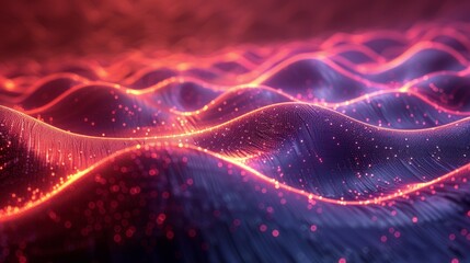 Obraz premium Neon Digital Waves 1