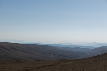 Twilight Hues Over Georgian Highlands: A Serene Landscape at Dusk