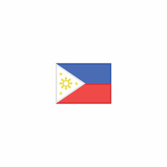 Philippines country miniature flag vector