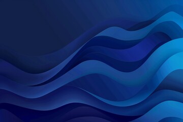 Blue gradient background with wavy patterns