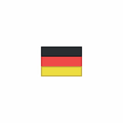germany flag minimalistic vector sign