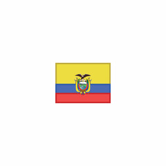 Ecuador national flag vector sign