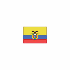 Ecuador national flag vector sign