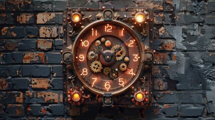 Fototapeta premium Steampunk Clockwork 2