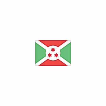 burundi national flag small vector