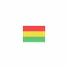bolivia nation flag country vector