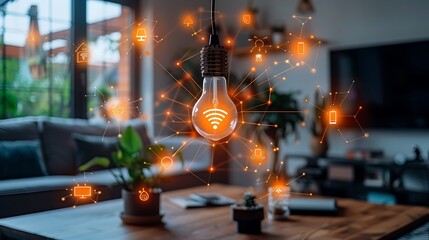 Futuristic Smart Home Technology Seamless Integration