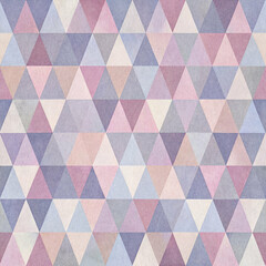 Geometric Triangles in Alternating Shades of Pastel Pink and Lavender, Arranged in a Seamless Modern Design