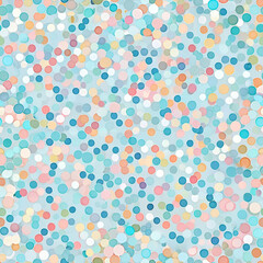 Confetti Dots in a Random Pattern of Pastel Colors, for a Celebratory Festive Look