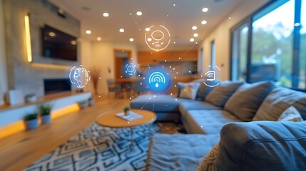 Futuristic Smart Home Technology Seamless Integration