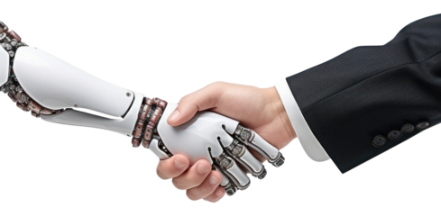 PNG Handshake technology agreement person.