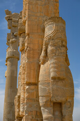 Gate of All Nations in the ruins of Persepolis near the city of Shiraz in Fars province, Iran.