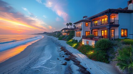 luxury beach resort located on the coast of california