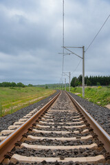Landscape with a railroad