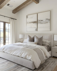 modern cozy master bedroom