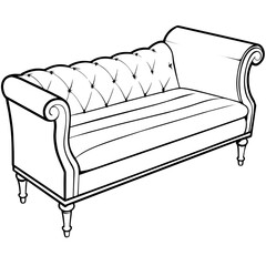 sofa isolated on white background