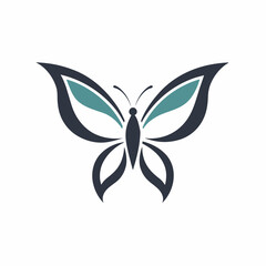A butterfly logo vector art illustration (63)