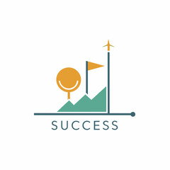 a minimalist Success logo vector art illustration (26)