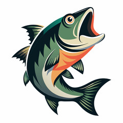 Fish logo vector art illustration (1)
