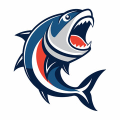 Fish logo vector art illustration (2)