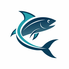 Fish logo vector art illustration (5)