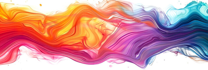 Color brush paint ribbon stroke swirl abstract splash background wave. Brush brushstroke color ribbon paint stroke flow shape wavy design paintbrush pen fluid rainbow element texture acrylic 3D line