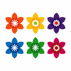 Obraz premium create-a-set-of-flower-icon-vector-art-illustratio (36)