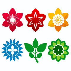 Obraz premium create-a-set-of-flower-icon-vector-art-illustratio (69)