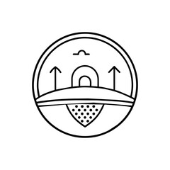 minimalist Golflogo vector art illustration (16)