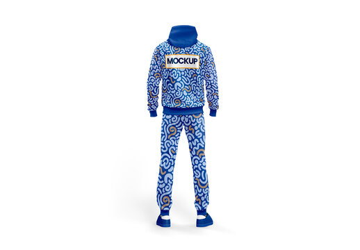 Men's Tracksuit Mockup Back View