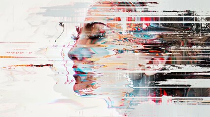 Abstract glitch art showcasing the beauty of digital imperfections
