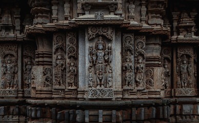 Sri Veeranarayana Swamy Belavadi Temple is the largest Hindu temple of Hoysala architecture. India