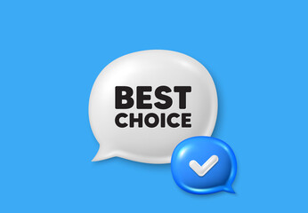 Best choice tag. Text box speech bubble 3d icons. Special offer Sale sign. Advertising Discounts symbol. Best choice chat offer. Speech bubble banner. Text box balloon. Vector