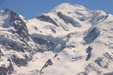 König der Alpen; Mont Blanc (4810) vom Le Brevent gesehen
