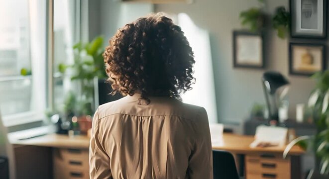 Woman facing workplace harassment and gender inequality causing distress and marginalization . Concept Workplace Harassment, Gender Inequality, Distress, Marginalization