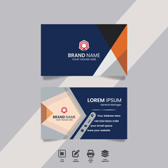 elegant and minimal vector business card template