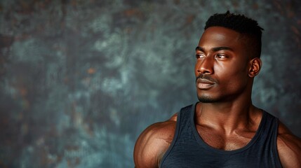 Man Posing in Front of Wall