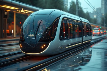 Urban Eco-Friendly Transport: Stylish Electric Vehicle