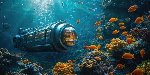 Marine Marvels: Underwater Robotics and Vibrant Life
