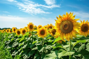 Fields of Gold: Sunflowers Dancing in Sunlight
