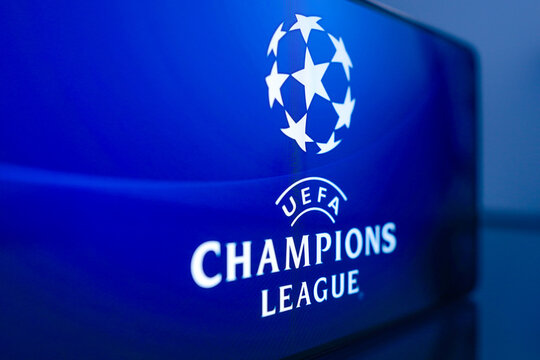 May 6, 2024, Brazil. In this photo illustration, the UEFA Champions League logo is displayed on a smartphone screen
