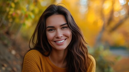 Fototapeta premium Natural Glamour: Effortlessly Elegant at 35