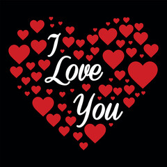 Simple happy valentines Day celebration design