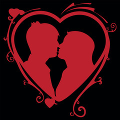 Simple happy valentines Day celebration design