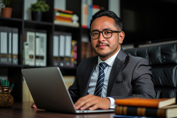 Professional Attorney from Ecuador in Office Scene