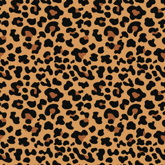 
leopard texture seamless background vector illustration, modern fashion print